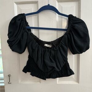 Abercrombie & Fitch Black Crop Top